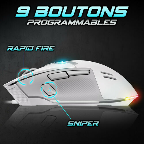 Spirit of Gamer Elite M60 (Blanc)