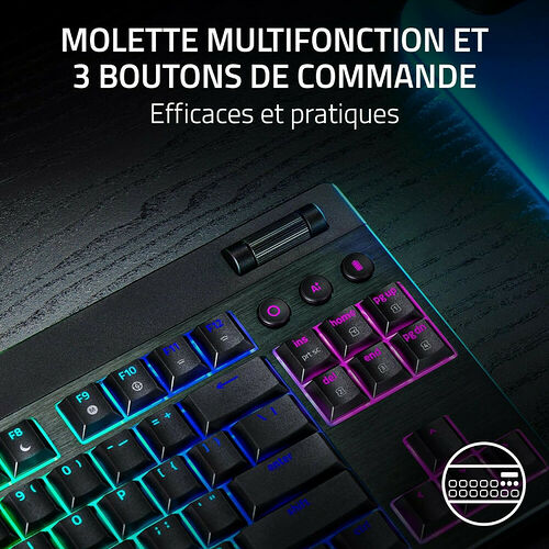 Razer Blackwidow V4 LP TKL Hyperspeed (Switch Razer Orange) (AZERTY)