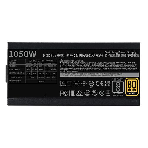 Cooler Master MWE Gold V2 ATX 3.1 - 1050W
