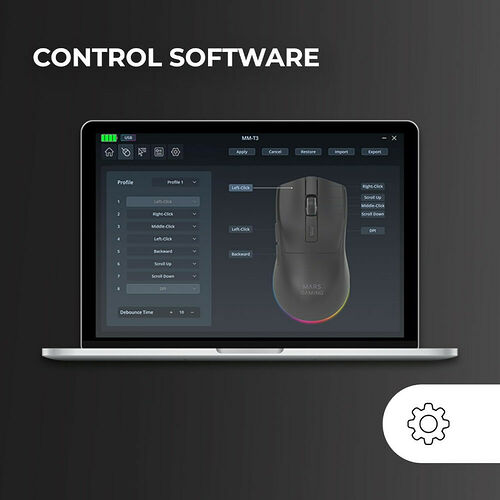 Mars Gaming MM-T3 - Noir