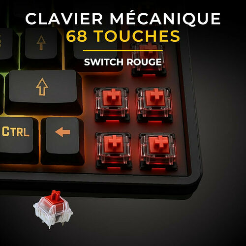 The G-Lab Combo Titanium - Noir (AZERTY)