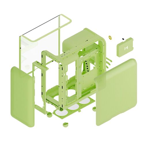 Hyte X50 TG - Vert