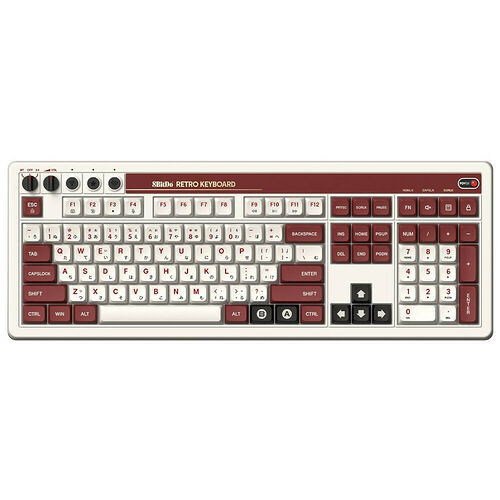 8BitDo Retro 108 Famicom Edition (QWERTY)