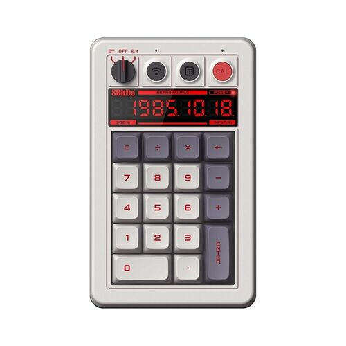 8BitDo Retro 18 Wireless Mechanical Number Keypad NES Edition