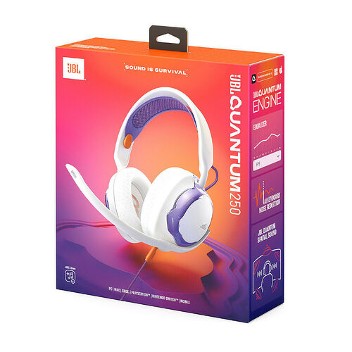 JBL Quantum 250 Blanc / Violet
