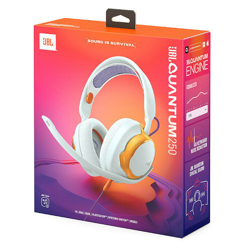 JBL Quantum 250 Blanc / Orange