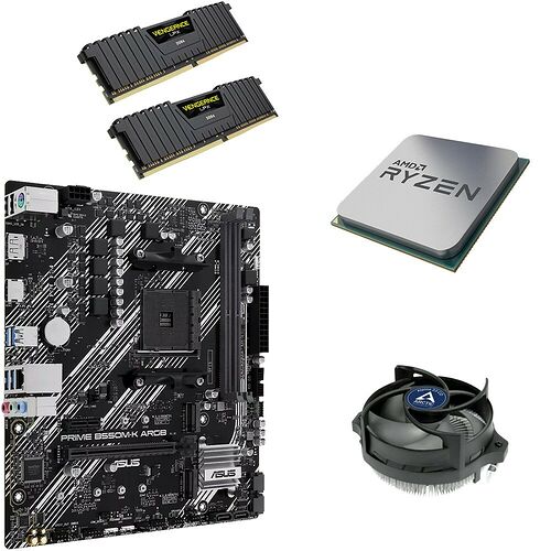 Kit évo Ryzen 5 5500 (Bulk) + PRIME B550M-K ARGB + Alpine 23 CO + 32 Go