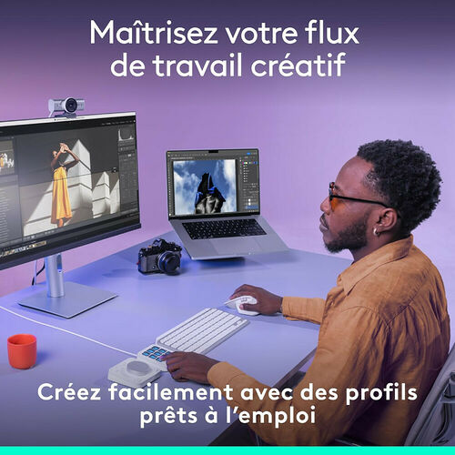 Logitech MX Creative Console - Gris Pale
