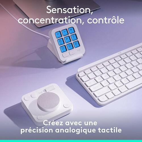Logitech MX Creative Console - Gris Pale