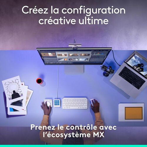 Logitech MX Creative Console - Gris Pale