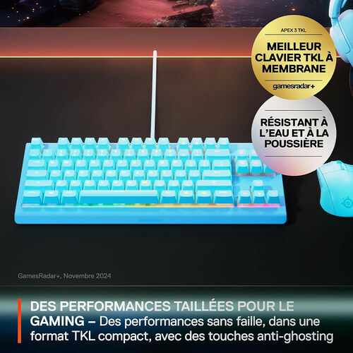 Steelseries Apex 3 TKL (Aqua) (AZERTY)