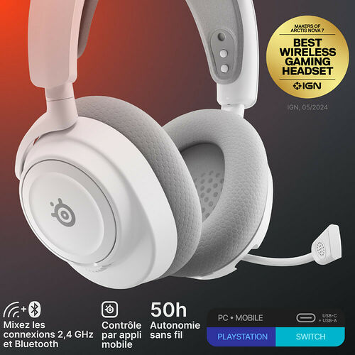Steelseries Arctis Nova 7 Gen 2 (Blanc)
