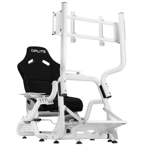 OPLITE GTR Single Monitor Stand - Blanc