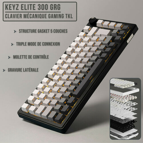 The G-Lab Keyz Elite 300 - Noir (AZERTY)