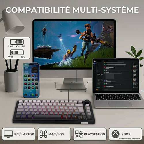 The G-Lab Keyz Elite 300 - Noir (AZERTY)