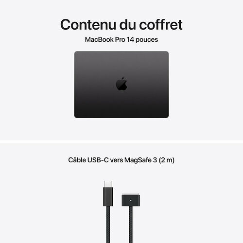 Apple MacBook Pro M5 14" - Noir sidéral - 24 Go/1 To (MDE34FN/A)