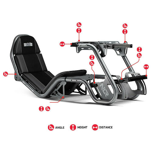 Next Level Racing - F-GT Pro Formula and GT Racing Simulator Cockpit (Grey)