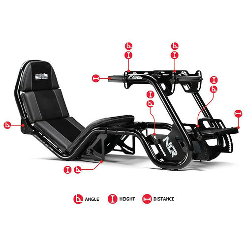 Next Level Racing - F-GT Pro Formula and GT Racing Simulator Cockpit (Black)