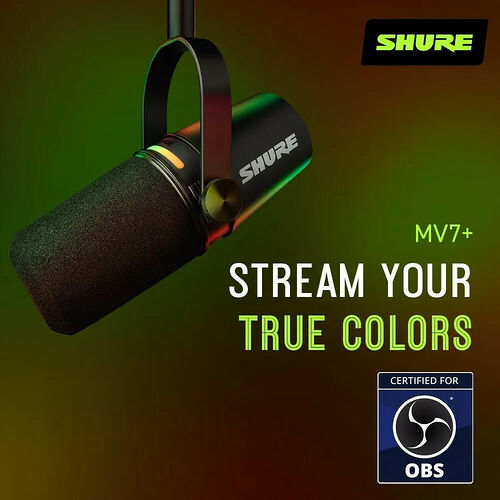 Shure MV7+ (Black)