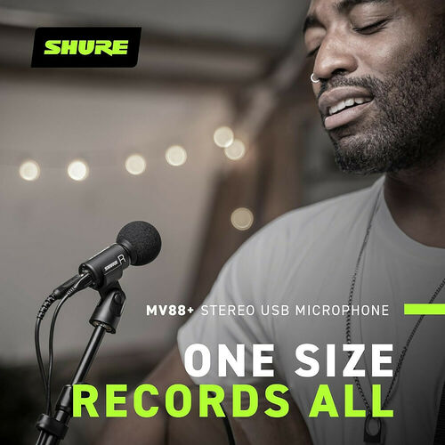 Shure MV88+ Microphone USB stéréo