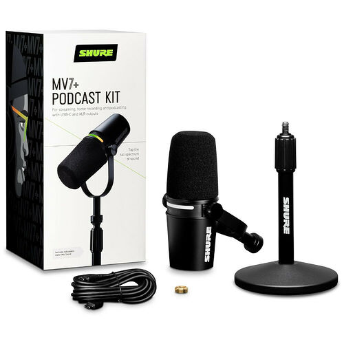 Shure MV7+ Podcast Kit (Black)