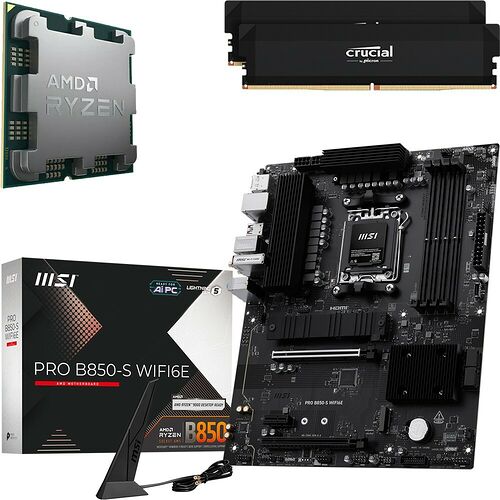 Kit évo Ryzen 5 9500F (Tray) + PRO B850-S WIFI6E + 32 Go
