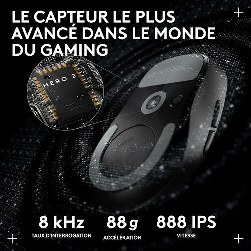 Logitech G PRO X Superlight 2 DEX - Noir