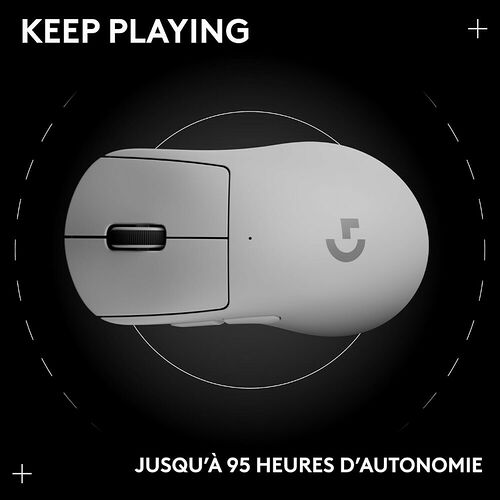 Logitech G PRO X 2 Superlight 2 DEX - Blanc