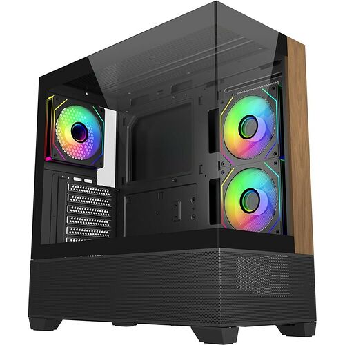 Cooler Master Elite 690 Wood - Noir