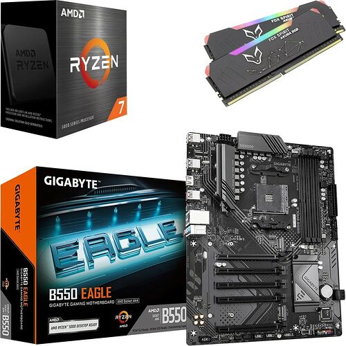 Kit évo Ryzen 7 5800X + B550 EAGLE + 16 Go