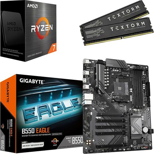 Kit évo Ryzen 7 5800X + B550 EAGLE + 32 Go