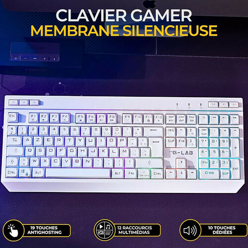 The G-Lab Combo Tungsten EX - Blanc (AZERTY)
