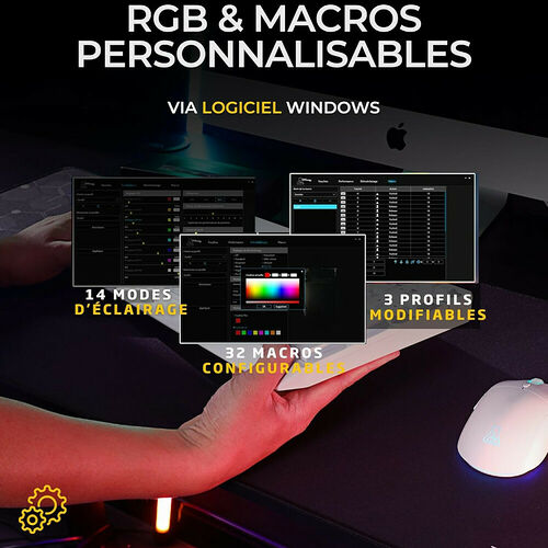 The G-Lab Combo Tungsten EX - Blanc (AZERTY)