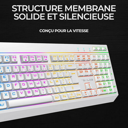 The G-Lab Combo Tungsten EX - Blanc (AZERTY)