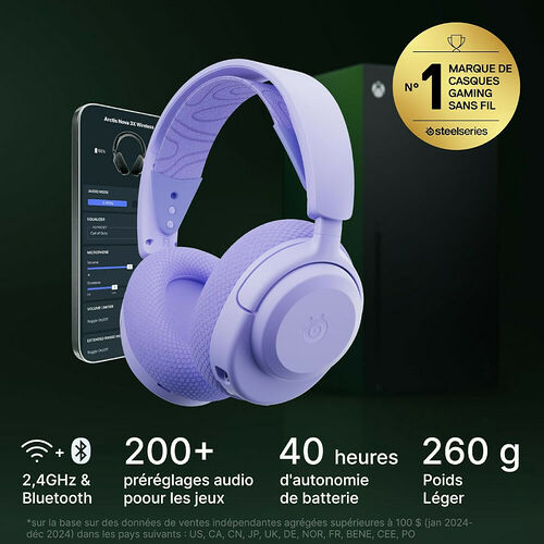 Steelseries Arctis Nova 3X Wireless (Lavande)