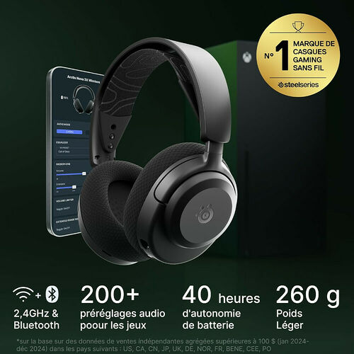 Steelseries Arctis Nova 3X Wireless (Noir)