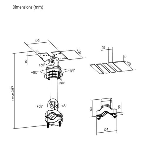 OPLITE R8/S8 Stream Deck Arm (Noir)
