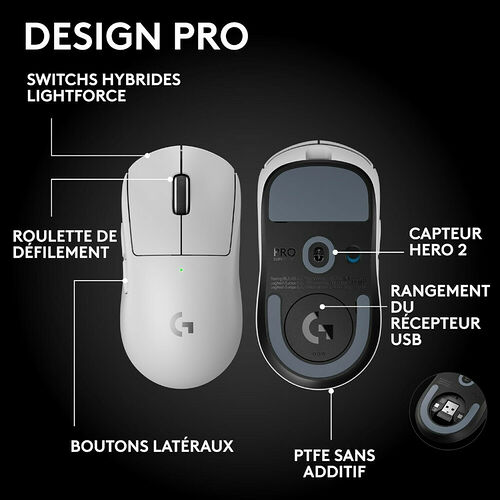 Logitech G PRO X Superlight 2 SE - Blanc
