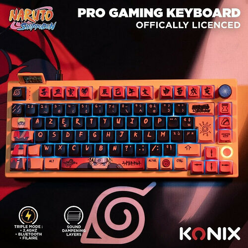 Konix Naruto Pro Gaming Keyboard (AZERTY)