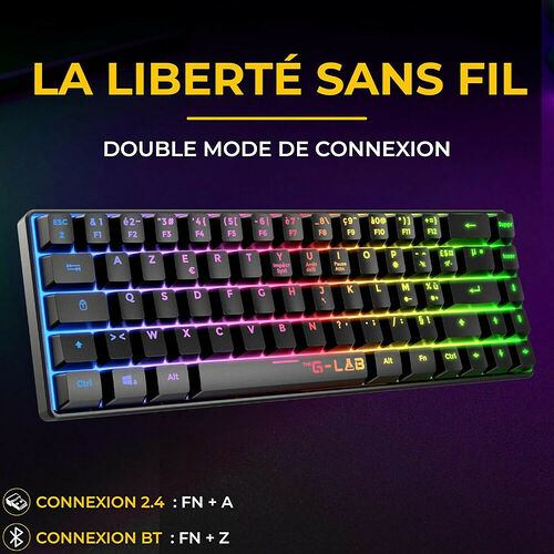 The G-Lab Keyz Hydrogen Wireless - Noir (AZERTY)