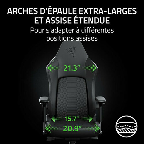 Razer Iskur V2 NewGen - Noir