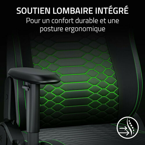 Razer Iskur V2 X NewGen - Noir/Vert