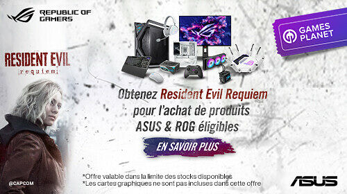 Resident Evil 9 Requiem offert par ASUS ! 