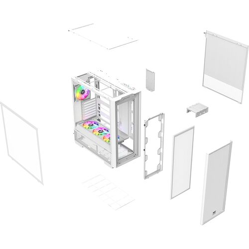 Thermaltake S380 TG ARGB - Blanc