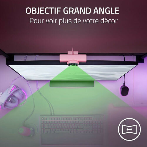 Razer Kiyo V2 X - Rose