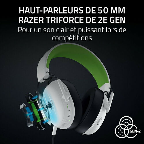 Razer Blackshark V3 X HyperSpeed Xbox - Blanc