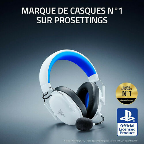 Razer Blackshark V3 X HyperSpeed Playstation - Blanc