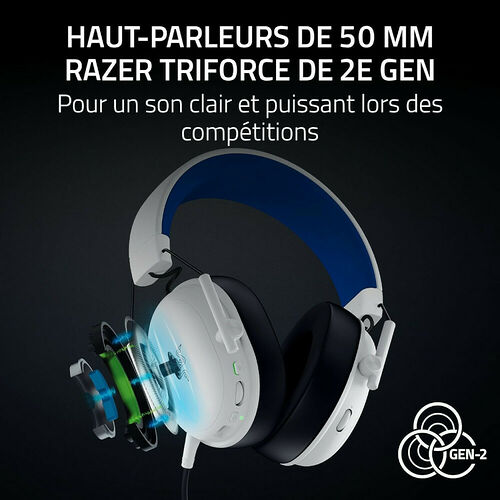 Razer Blackshark V3 X HyperSpeed Playstation - Blanc