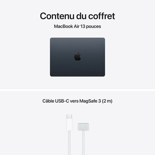 Apple MacBook Air M5 13" - Minuit - 16 Go/1 To (MDHF4FN/A)