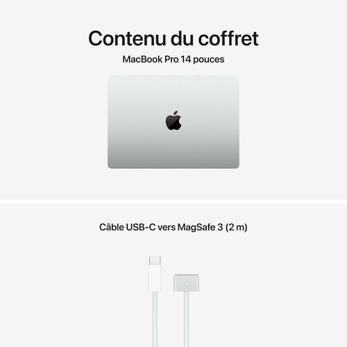 Apple MacBook Pro M5 14" - Argent - 24 Go/1 To (MGDN4FN/A)
